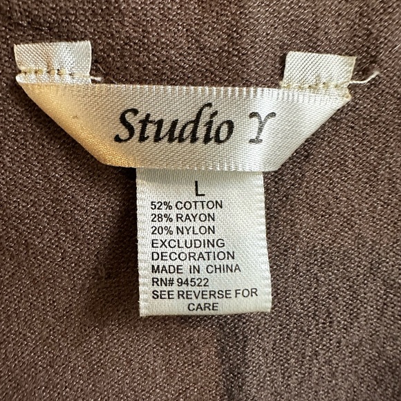 Y2K Studio Y Cropped 1/2 Cardi with Sequins Women’s L - Picture 3 of 12